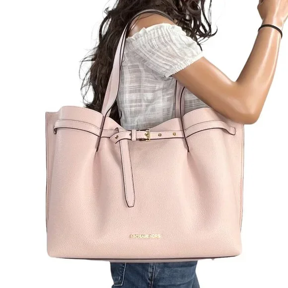 Michael Kors Bags Michael Kors Emilia Large Shoulder Tote Bag Pink Poshmark